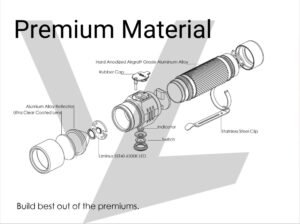 vezerlezer ed10 your everyday carry flashlight 2200 lumen