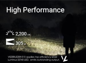 vezerlezer ed10 your everyday carry flashlight 2200 lumen